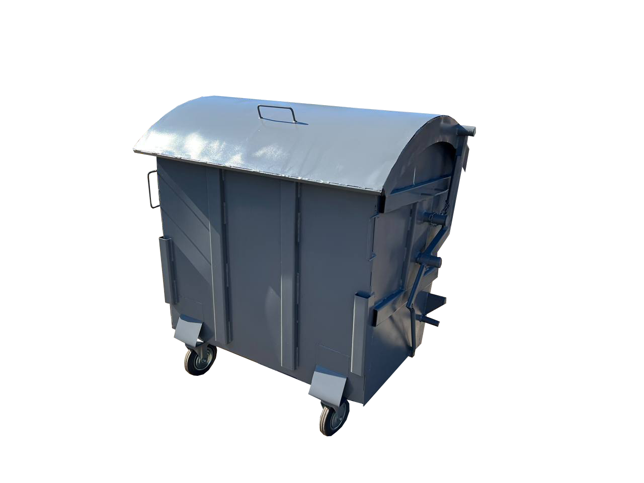 Євроконтейнер для збору ТПВ 1.1 м. куб з круглою кришкою SPG